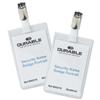 Durable Name Badges Security with Rotating Clip 90x60mm Ref 8002 [Pack