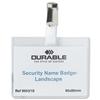 Durable ID Name Badges Security with Rotating Clip 60x90mm Ref 8003 [P