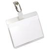 Durable Name Badges Visitors with Rotating Clip 60x90mm Ref 8106 [Pack