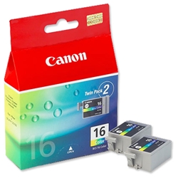 Canon BCI-16CL Inkjet Cartridge Colour Ref 9818A002 [Pack 2]