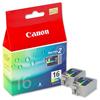Canon BCI-16CL Inkjet Cartridge Colour Ref 9818A002 [Pack 2]