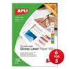 Apli Laser Paper Glossy Double-sided 160gsm A4 Ref 11817 [100 Sheets] - 6 for 5