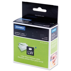 Dymo LabelWriter Labels International Return Address 25x54mm Ref 11352 S0722520 [Pack 500]