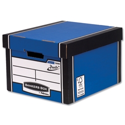 Fellowes R-Kive Premium 725 Classic Storage Box Inside W330xD381xH254mm Blue White Ref 7250603 [Pack 10]