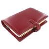 Filofax Cuban Personal Organiser Italian Leather for Refills 95x171mm Personal Red Ref 24810