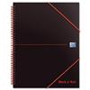 Black n Red Meeting Book Plastic Wirebound Rear - 100104323