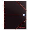 Black n Red Meeting Book Plastic Wirebound Rear - 100100893