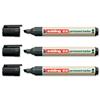 Edding 22 Ecoline Permanent Marker Recycled Low-odour Chisel Tip Black Ref 22-001 [Pack 10]