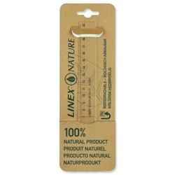 Linex Nature Ruler Biodegradable Bevelled and Tracing Edges 200mm Clear Ref LXON1020