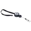 Durable Badge Reel Plus Textile Necklace Rectractable for Punched-hole