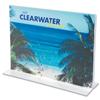 Deflecto Stand-Up Sign Holder Double-sided Landscape A4 Clear Ref 47701 - Price Offer