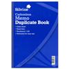 Silvine Duplicate Book Carbonless Memo 1-100 A4 Ref 714 [Pack 3]