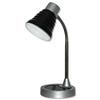 Idelec Task Table Lamp Flexible Arm H365mm Black/Chrome Ref DEL821