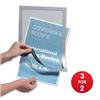 Durable Magaframe A4 Self Adhesive Silver Ref 487223 [Pack2] - 3 for 2