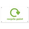 Sseco Recycle Point Board Top Sign Foam PVC 400x225x3mm - env13