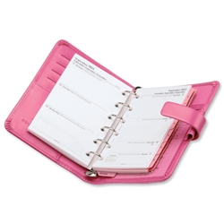 Filofax Personal Organiser for Breast Cancer Charity for Paper 81x120mm Pocket Pink Ref 026947