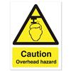 Stewart Superior Caution Overhead Hazzard Sign 150x200mm - WO132SAV