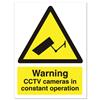 Stewart Superior Caution CCTV Camera Sign Vinyl 150x200mm - WO143SAV