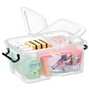 Strata Smart Box Clip-On Folding Lid Carry Handles 12 Litre Clear Ref