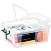 Strata Smart Box Clip-On Folding Lid Carry Handles 24 Litre Clear Ref