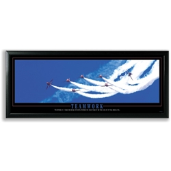 Stewart Superior Motivational Picture in Black Ash Frame W830xH330mm Teamwork Ref FGA125