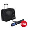 Lightpak Executive Trolley with Detachable Laptop Sleeve Black Ref 46101 - FREE Luggage Scale