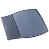 Durable Work Pad Desk and Mouse Mat with Transparent Leaves W440xD390mm Black Ref 7209-01