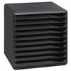 Form Set Filing Unit with 10 Drawers A4 Black