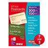 DECAdry Postcards 200gsm Microperforated 4 per A4 Sheet Ref OCB3325[Pack 100 Cards] - 7 for 5