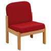Trexus Reception Chair Beech Cushioned Backrest H430mm Seat