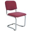 Trexus Cantilever Chair Upholstered Stackable Silver Frame Seat