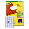 Avery Mini Labels Laser 84 per Sheet 46x11.1mm White Ref - L7656-100