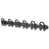 Unilux Accueil Coat Peg with Fixings Capacity 6 Black - 100340685