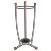 Umbrella Stand Removable Drip Tray Metal Finish Wood Trim 15