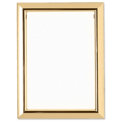The Photo Album Company Deluxe Certificate Frame Non-Glass Holds A4 Gold Ref A4PEL-GLD