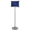 Nobo Welcome Lobby Board on Stand with 250 Characters Aluminium Frame W450xH300mm Blue Ref 1901959
