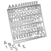 Nobo Spare Characters Assorted for Letter Boards 19mm Chrome-look Ref