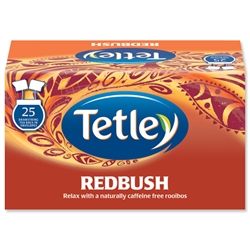 Tetley Redbush Tea Envelopes Individually Wrapped Ref A07243 [Pack 25]