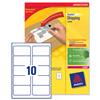 Avery BlockOut Shipping Labels Laser Jam-free 10 per Sheet 99.1x57mm R