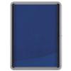 Nobo Noticeboard for Interior Glazed Case Lockable Fabric 9xA4 W792xD7