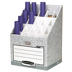 R-Kive System Roll Stor Stand for Rolled Documents W394xD305xH559mm Grey-White Ref 01832
