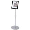 Sign Holder with Bevel Magnetic Cover Floor Standing Heavyweight A4