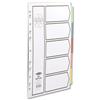 Concord Recycled Dividers 160gsm Card with Coloured Tabs - 48099