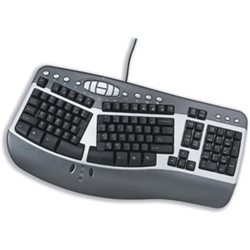 Compucessory Ergonomic Office Keyboard USB and PS2 with 16 Hot Key Functions Ref CCS30222 - Item image