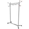 Coat Rack Mobile 4 Wheels Metal Frame Capacity 36 Hangers