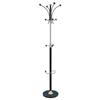 Coat Stand Classic Steel & Plastic Large Pegs Heavy Base