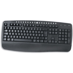 Compucessory Multimedia Keyboard USB 1.0 and PS2 with 18 Multimedia Keys Black Ref CCS30223 - Item image