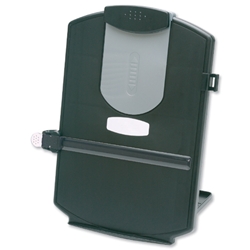 Compucessory Copystand Desktop Copyholder Adjustable Angle Clip and Ruler Foolscap Black Ref CCS22630
