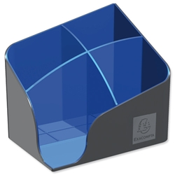 Mutiform Polymorf Pen Holder Plastic Robust Stable Blue Ref 795210D