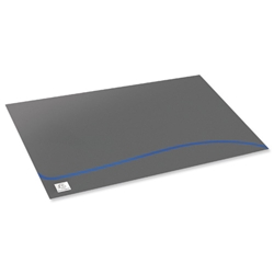 Exacompta Polymorf Desk Mat Anti-static Anti-slip W600xD400xH1mm Blue Ref 600210D